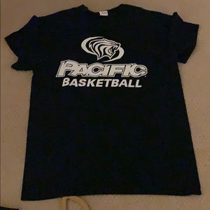 University of the pacific basketball tee shirt